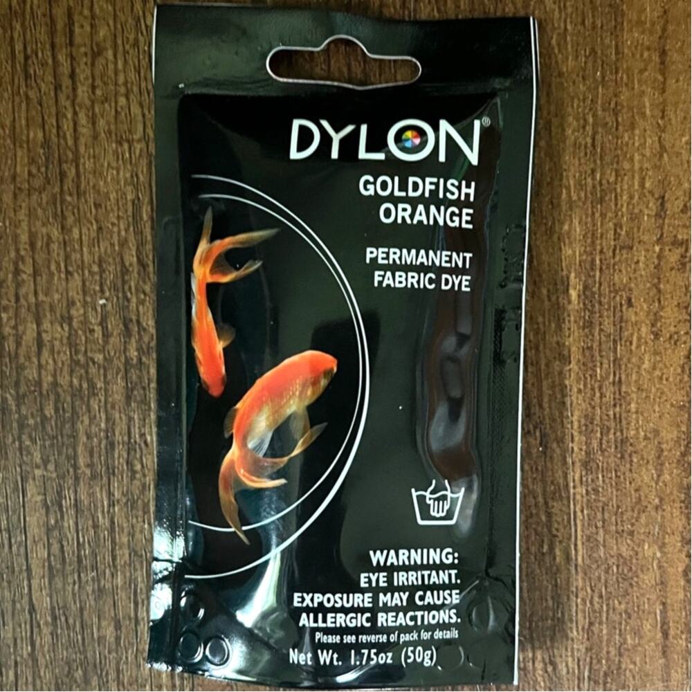 NEW Dylon 87055 Permanent Fabric Dye, Goldfish Orange, 1.75-Ounce